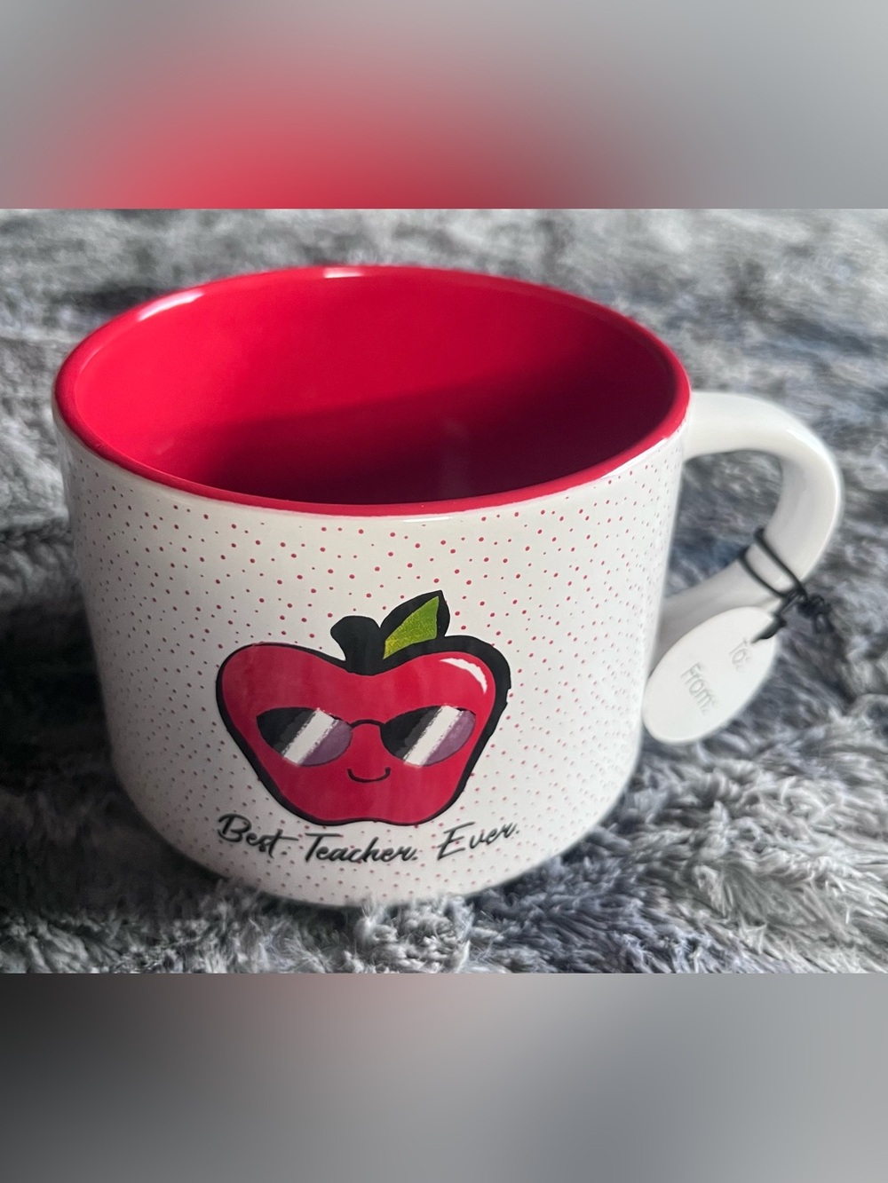 Best Teacher Ever Red Apple Mug